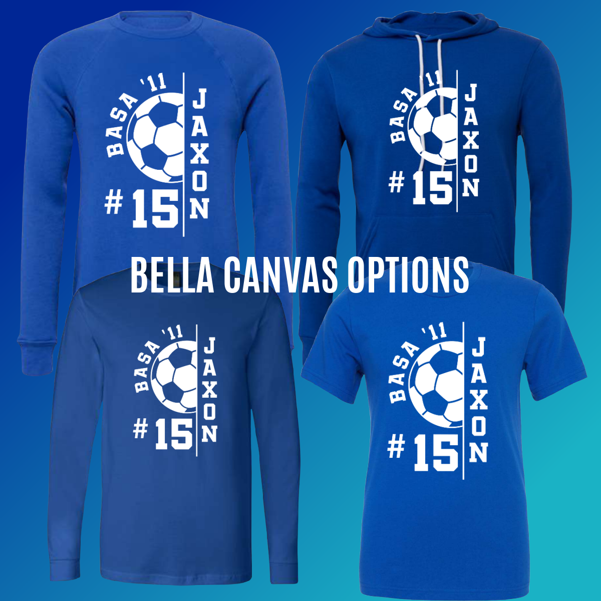 BASA Soccer Tees/Sweatshirts (Youth & Adult) - Option 1 - PREORDER