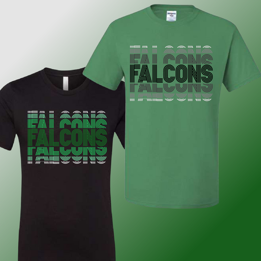 Freeland Falcons - Echo Fade Tee (Youth & Adult Sizes Available)