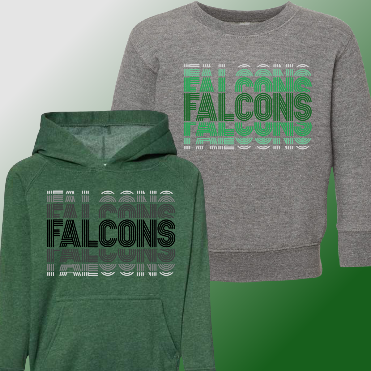 Freeland Falcons - Echo Fade Sweatshirt (Youth & Adult Sizes Available)