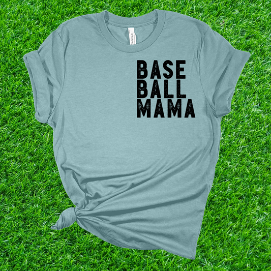 Baseball Mama Oversized Pocket Black - ADULT