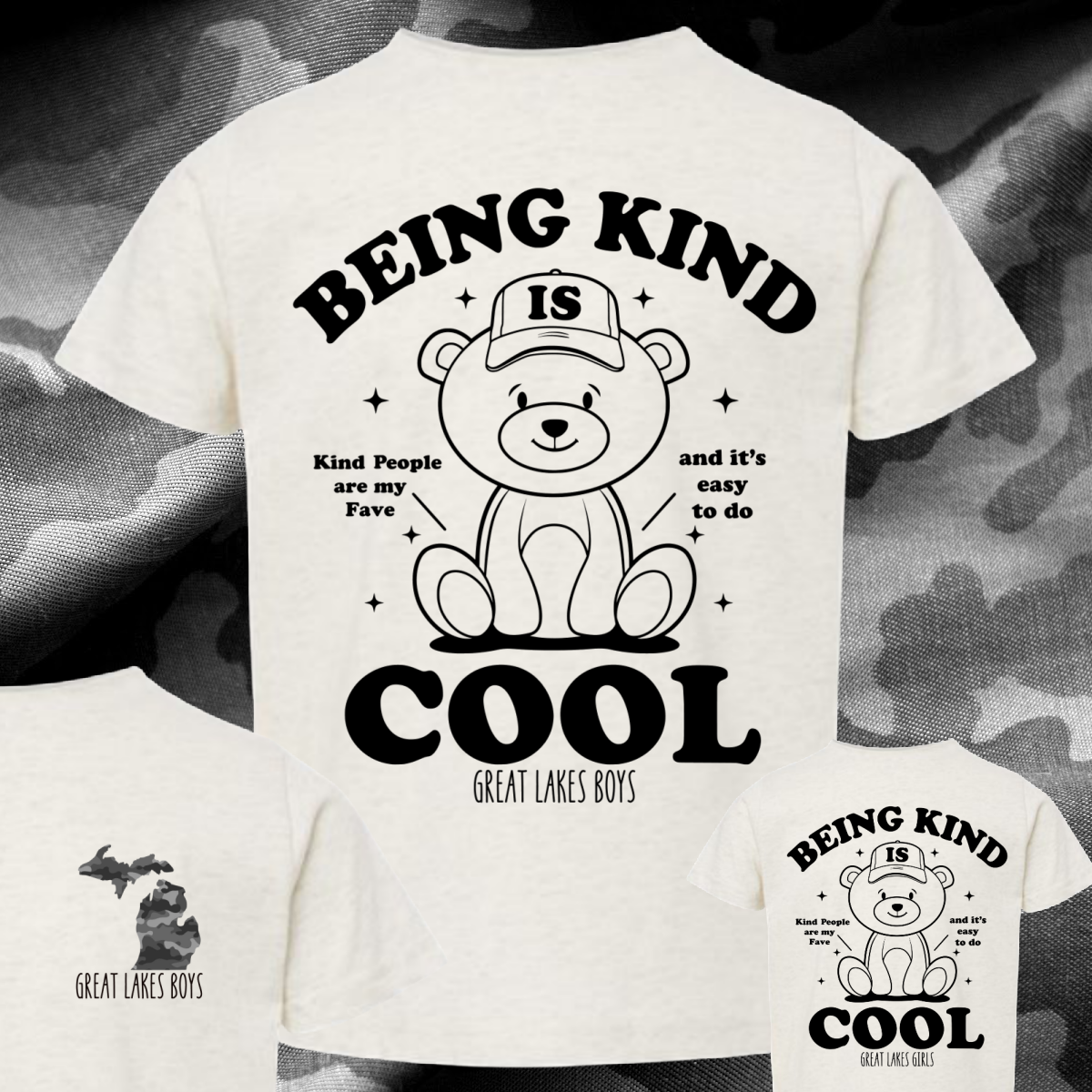$9 Tee of the Month!   Great Lakes Boys - Being Kind Is Cool
