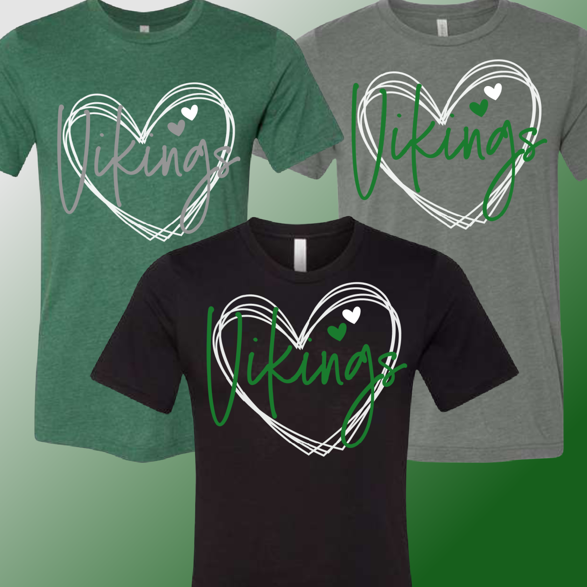 Northeast Vikings - Heart Tee (Youth & Adult Sizes Available)