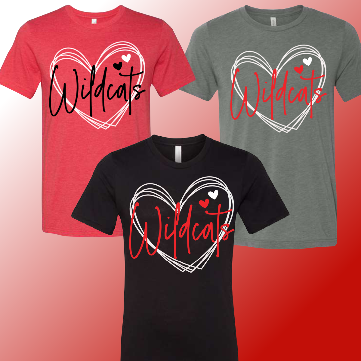 Handy Wildcats - Heart Tee (Youth & Adult Sizes Available)
