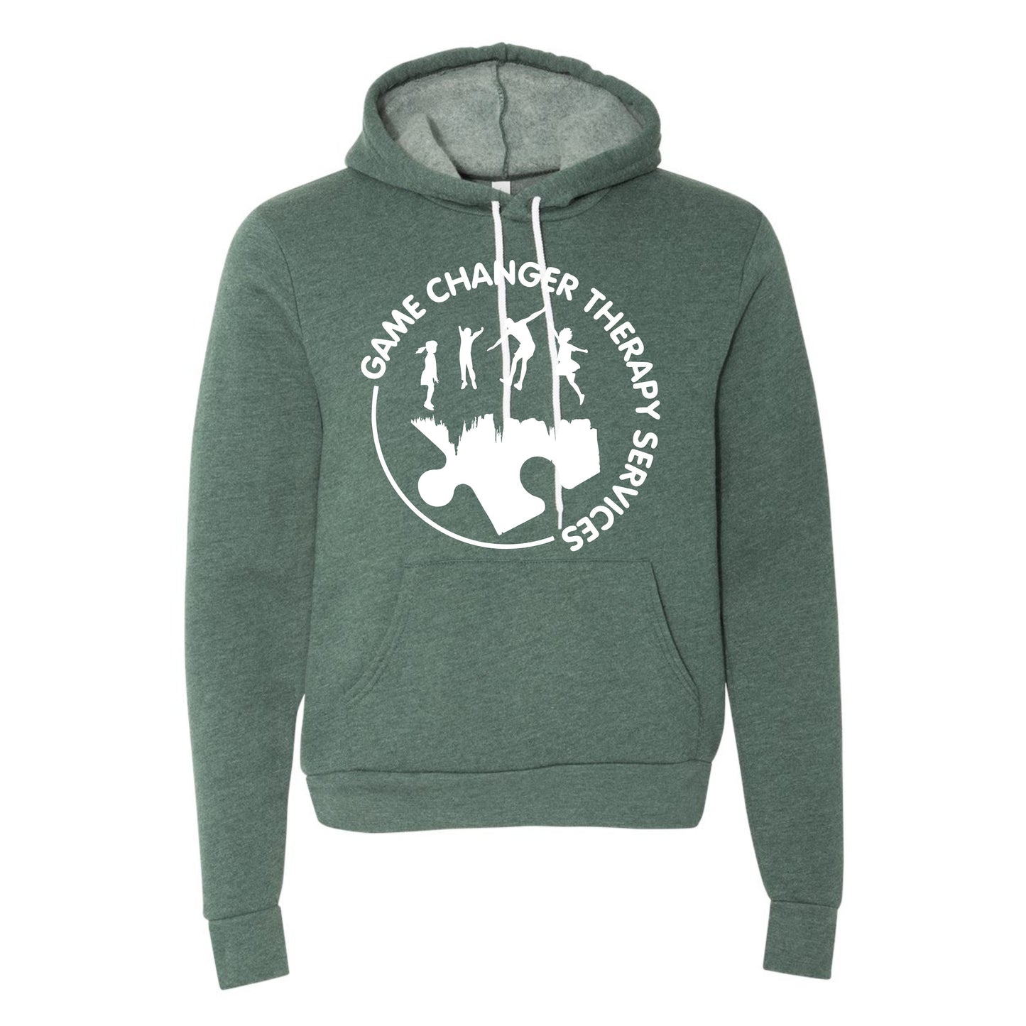 Game Changer Therapy Services Bella Canvas Hooded Sweatshirt - White Logo