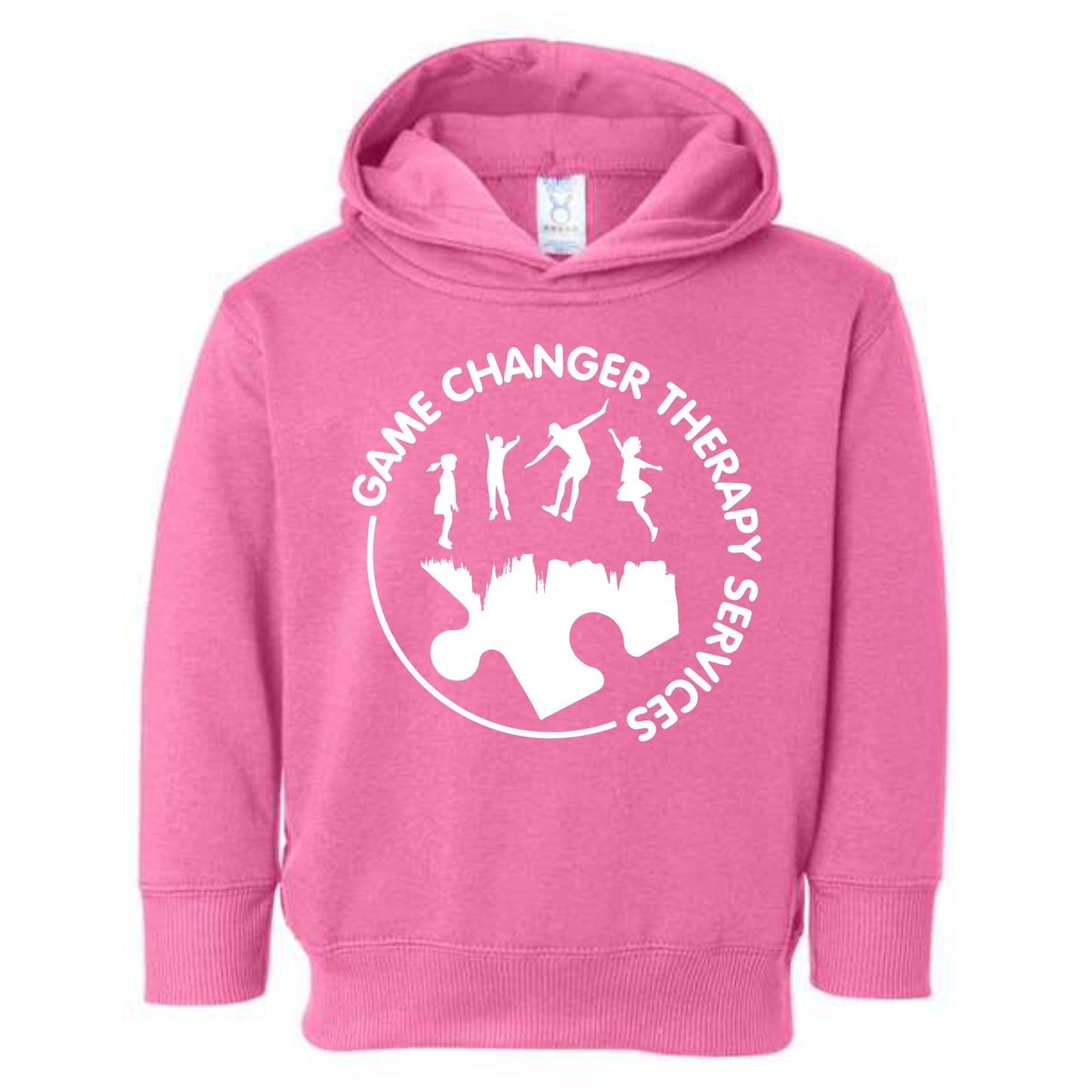 Game Changer Therapy Services Toddler Hooded Sweatshirt - White Logo