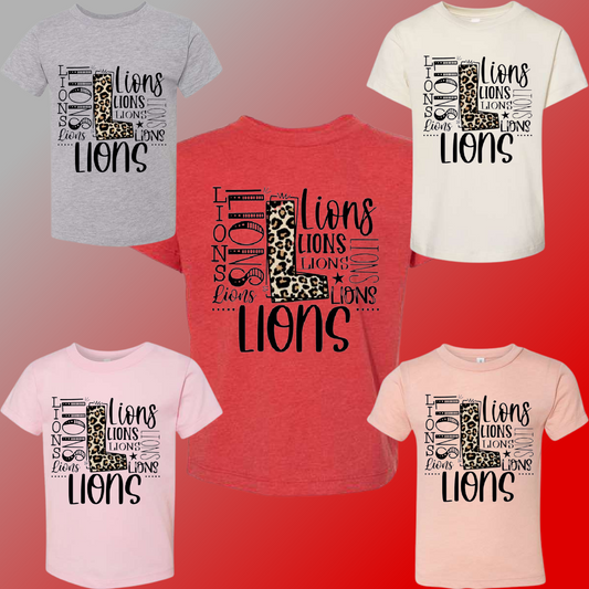 Linwood Lions - Leopard L Tee (Youth & Adult Sizes Available)