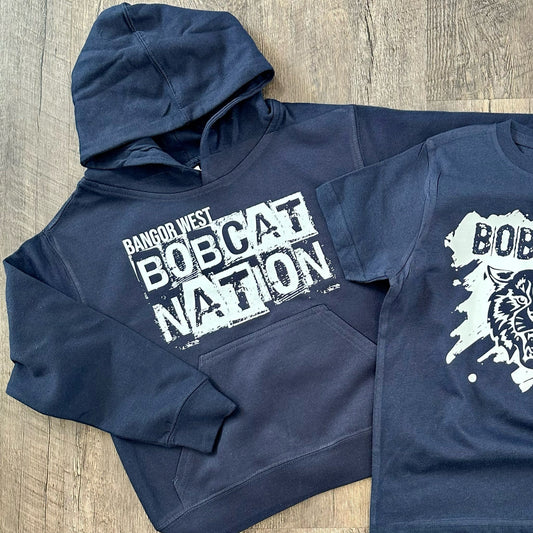 Bobcats - Distressed Bobcat Nation Sweatshirt YOU PICK THE SCHOOL! (Youth & Adult Sizes Available)